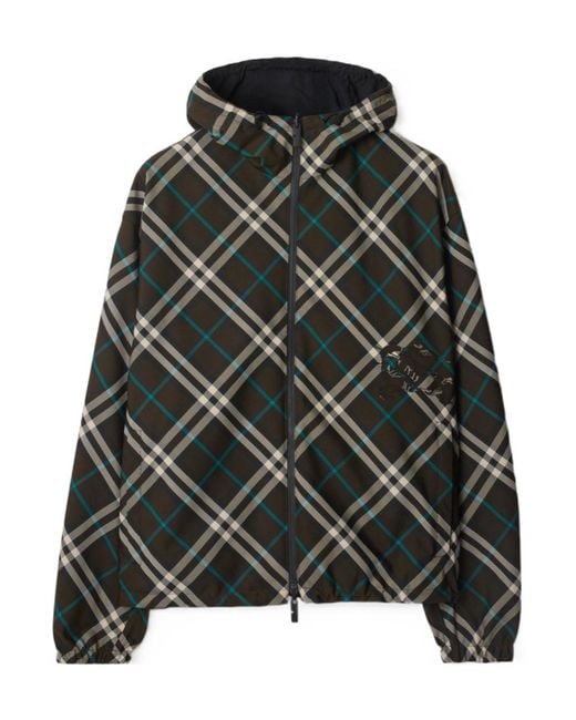 Burberry Black Vintage-Check Reversible Jacket for men