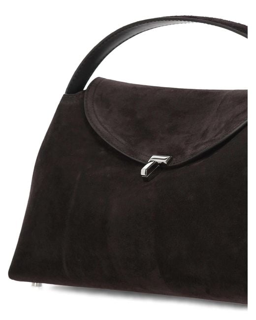 Totême  Black Totême Top Handle Tote Bag