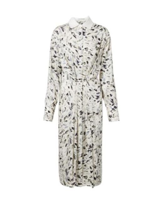 Altuzarra White Floyd Printed Cotton-Blend Shirt Dress