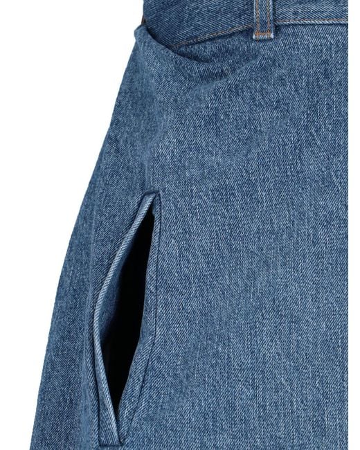 Loewe Blue Draped Jeans