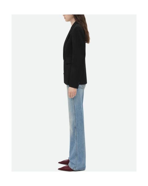 Bottega Veneta Black Grain De Poudre Knit Jacket