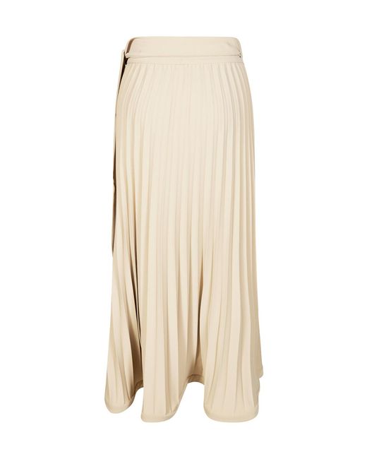 P.A.R.O.S.H. Natural P.A.R.O..H. Belted Flared Skirt
