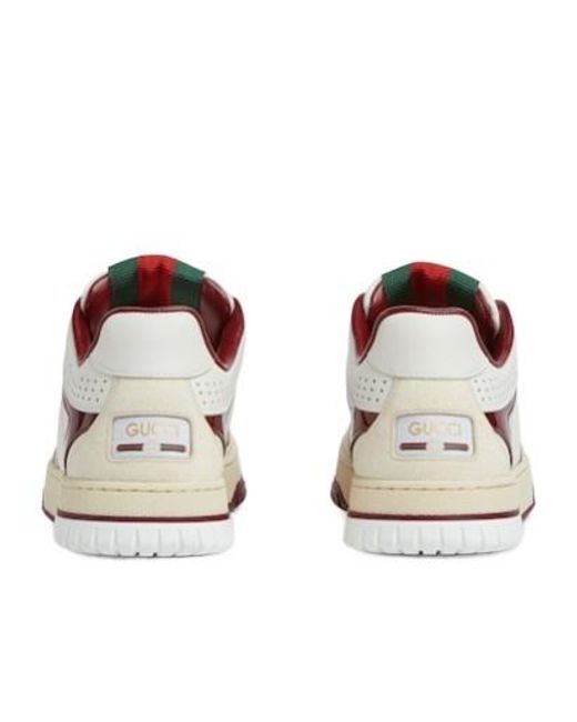 Gucci Pink Panelled Low-Top Sneakers