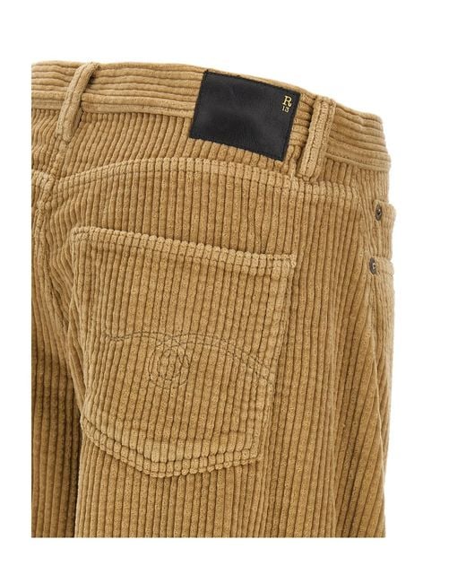R13 Natural Janine Corduroy Barrel Pants