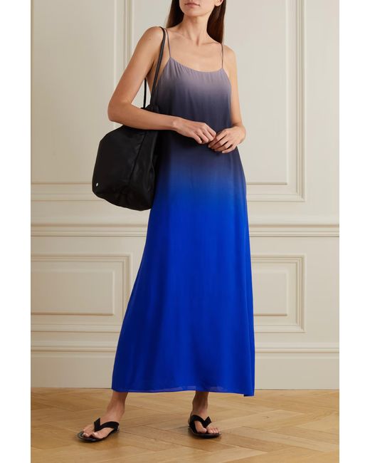 The Row Blue Kula Gradient Bali Extra Long Dress