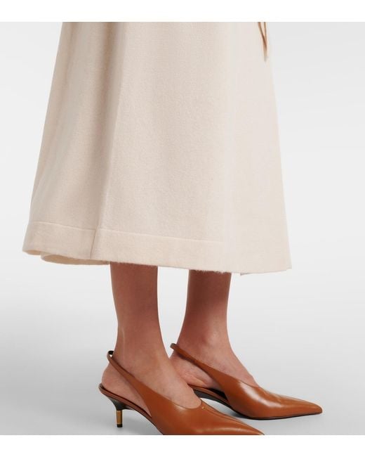 Jardin Des Orangers Natural Wool And Cashmere Trench Coat