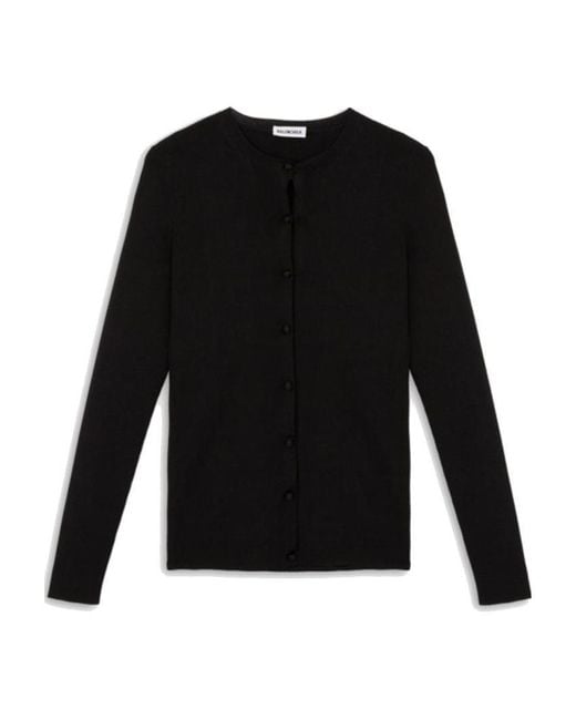 Balenciaga Black Logo Cardigan