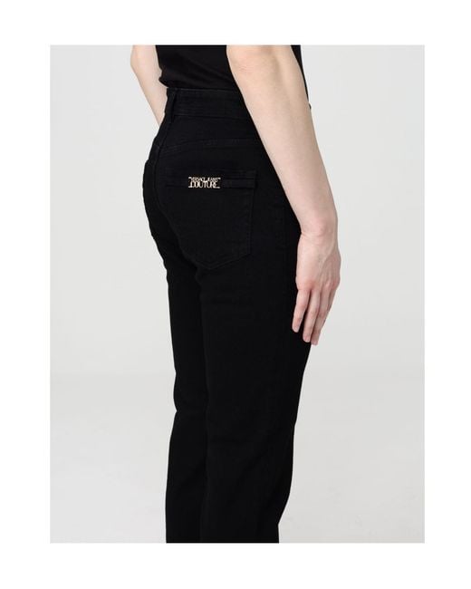 Versace Jeans Black Couture Straight-Leg Jeans