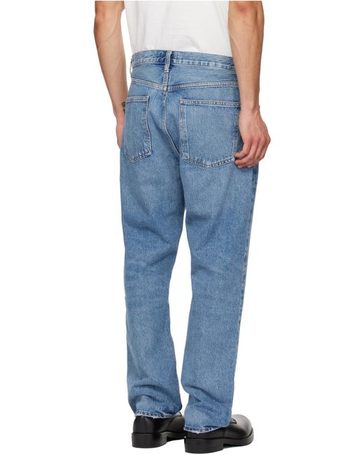 Agolde Blue 90's Mid-Rise Loose Fit Jeans for men