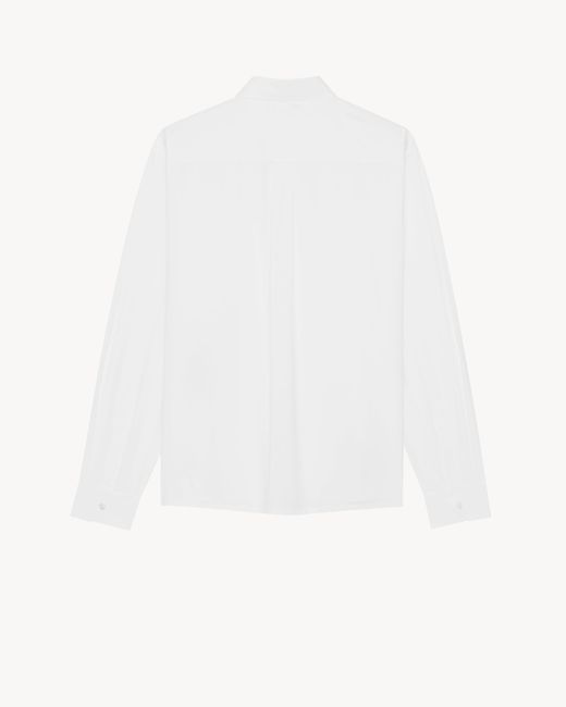 Saint Laurent White Long Sleeve Shirt for men