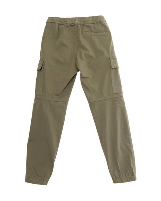 Stone Island Green Junior Logo Patch Cargo Pants