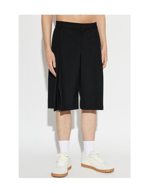 Casablanca Black Pleated Shorts for men