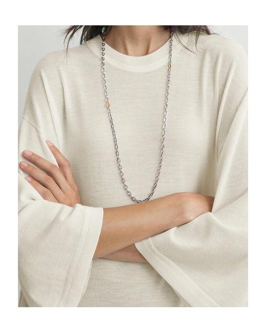 Totême  White Totême Crewneck T-Shirt Dress