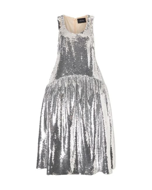 Simone Rocha Gray Sequined Dress