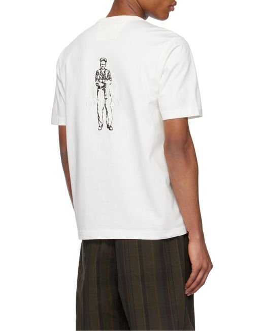 C P Company Natural Logo Emblem T-Shirt for men