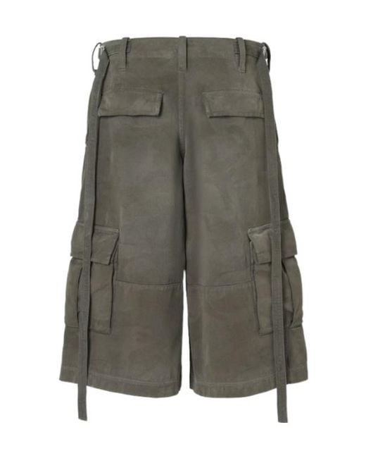 Fendi Gray Cotton Shorts