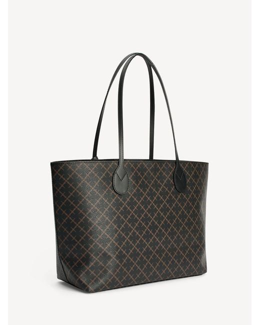 By Malene Birger Black Abigail Graphic-Print Tote Bag