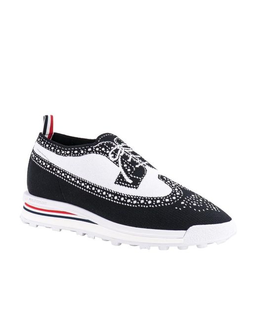 Thom Browne White Longwing Brogue Lace-Up Shoes for men