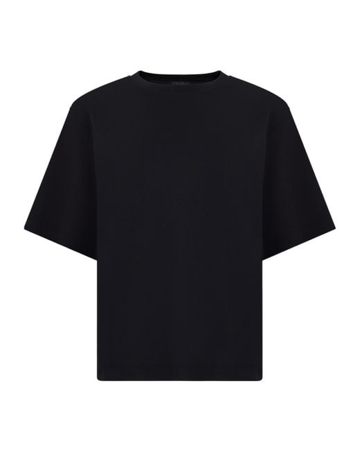 Herno Black Laminar Loose Fit Short Sleeve T-Shirt