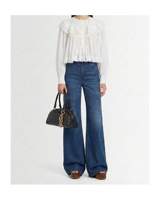 Chloé Blue High Waist Flared Denim Jeans