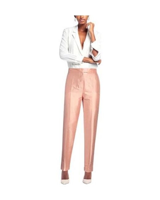 Max Mara Pink Straight-Leg Trousers