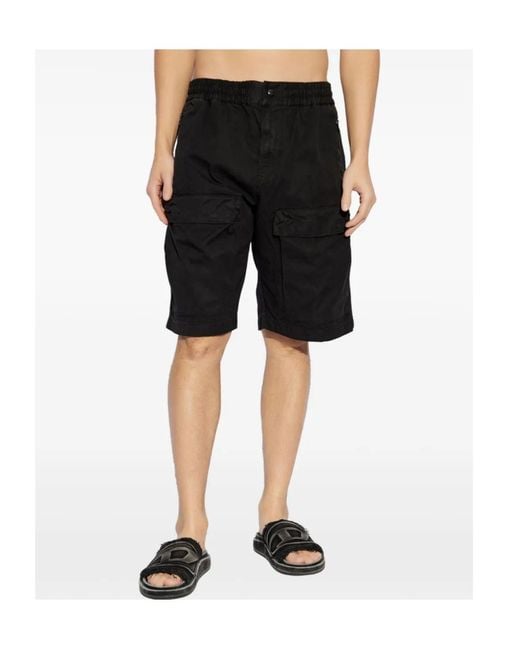 DIESEL Black P-Beeck-Short Shorts for men