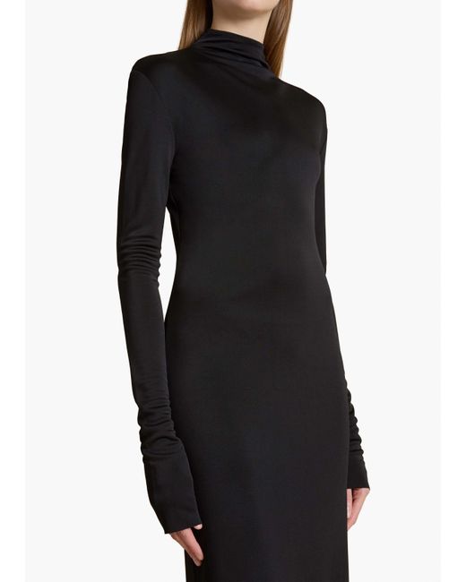 Khaite Black Long-Sleeved Dress