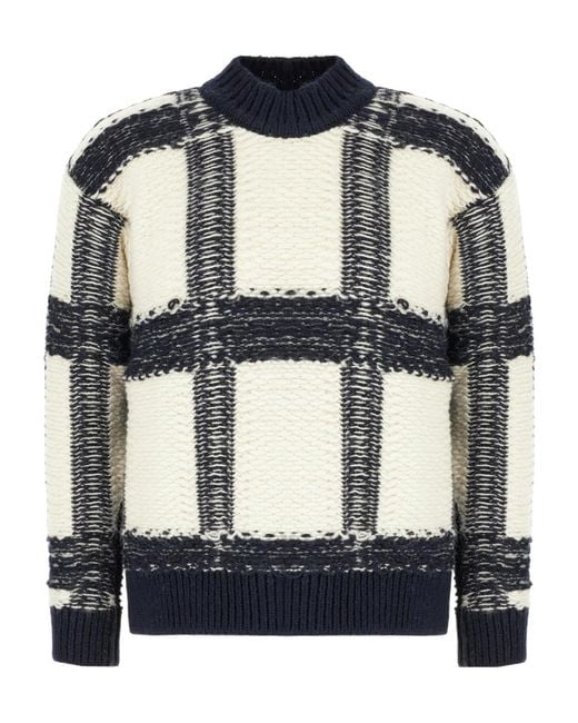 Iceberg Black Round-Neck Knitted Sweater for men