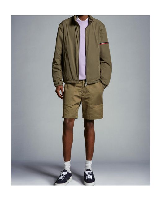 Moncler Green Ruinette High-Neck Zip-Up Jacket for men