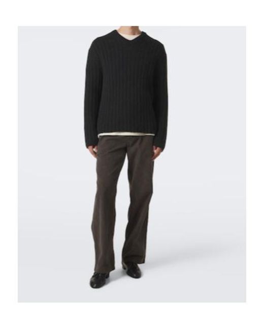 The Row Black Ettore Cashmere Sweater for men