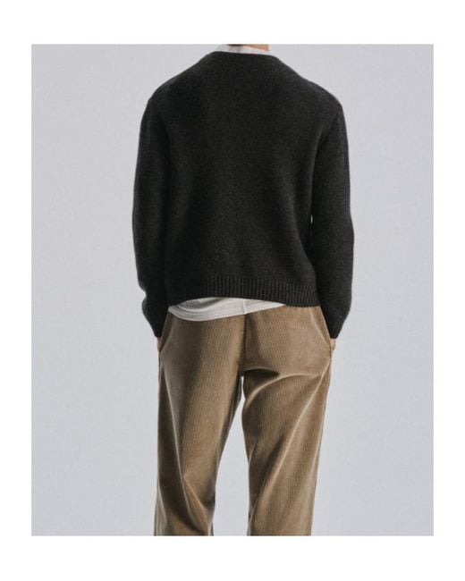 The Row Black Long-Sleeved Sweater for men