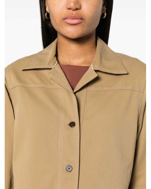 Closed Natural Panelled Twill Shirt Jacket