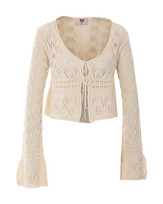 Aniye By Natural Alena Cropped Crochet Cardigan