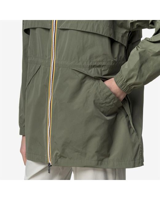 K-Way Green Aubeline Memory Touch Jacket