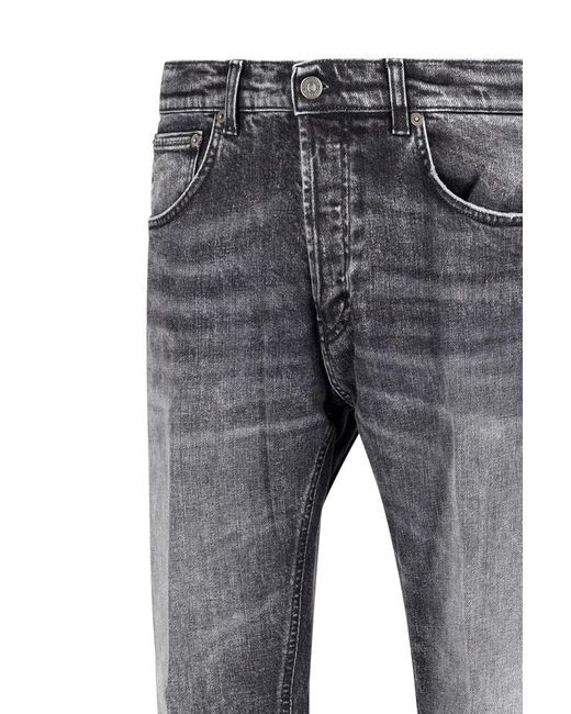 Dondup Gray Faded Wash Jeans for men