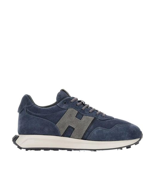 Hogan Blue H601 Lace-Up Sneakers for men