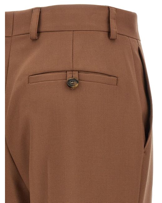 Stella McCartney Brown Wide Leg Flared Pants