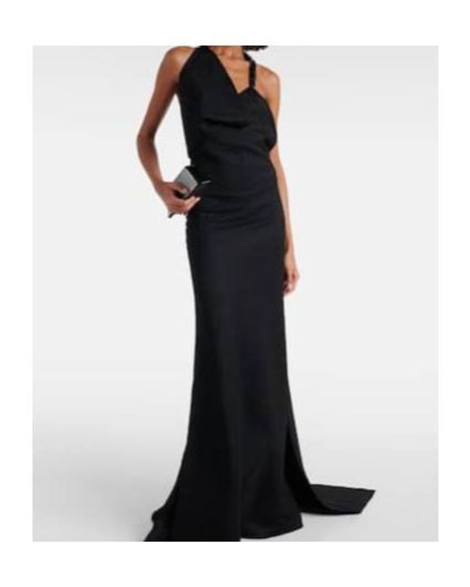 Maticevski Black Desires Draped Embellished Gown