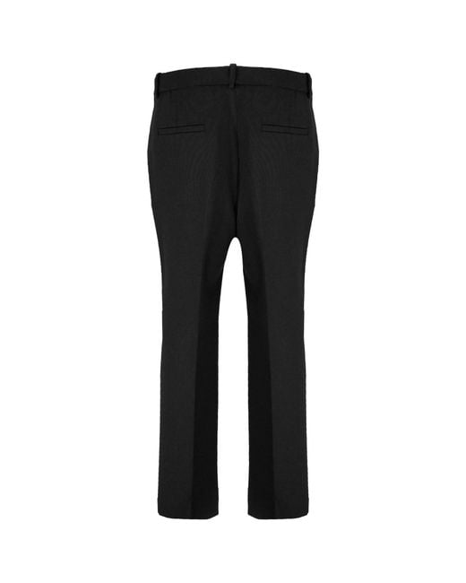 Incotex Black Galene Wool Tailored Pants