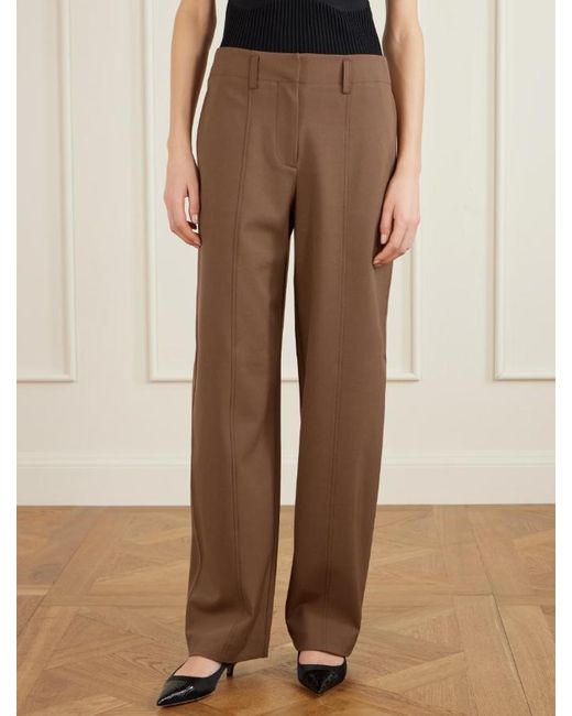 Ulla Johnson Brown Pleated Casual Pants