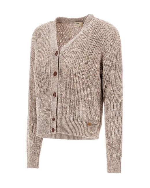 Herno Natural Sequin-Embellished Cardigan