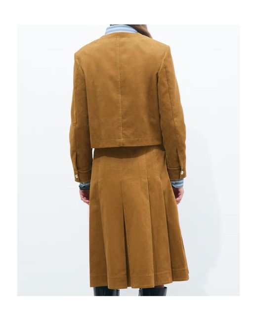 Tory Burch Brown Corduroy Jacket