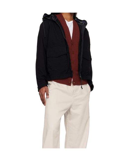 C P Company Black Knj Jacket for men