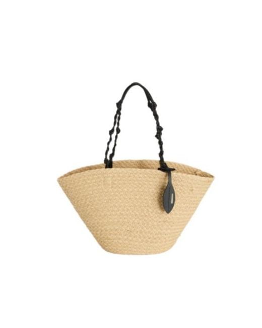 Jil Sander Natural Tangle Small Bucket Bag