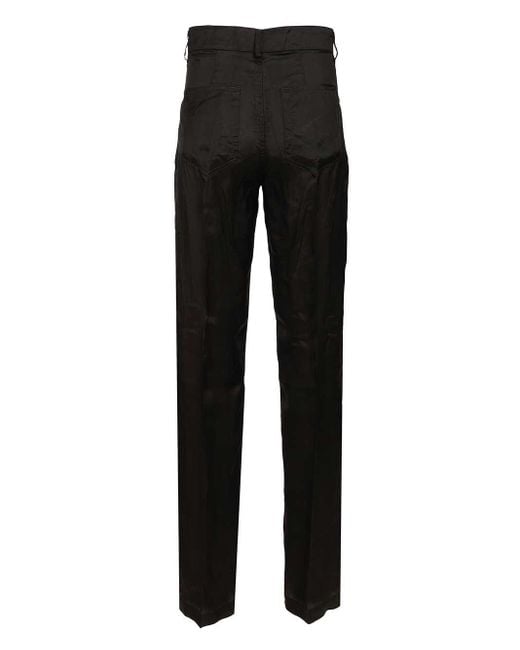 Rick Owens Black Geth Twill Jeans