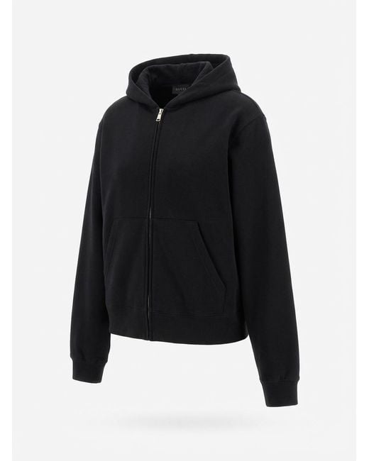 Gucci Black Cashmere Blend Zip Jacket With Print for men