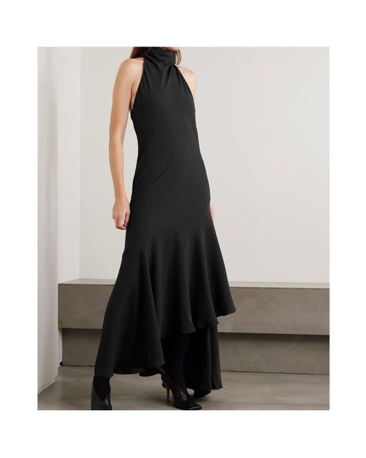 Alaïa Purple Asymmetric Flowy Midi Dress
