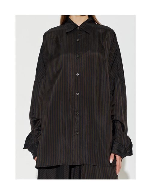 Dries Van Noten Black Long-Sleeved Shirt