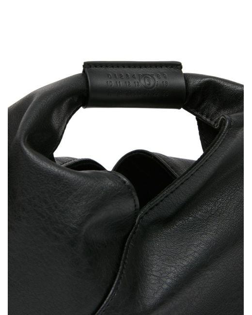 MM6 by Maison Margiela Black Japanese Logo Detailed Crossbody Bag