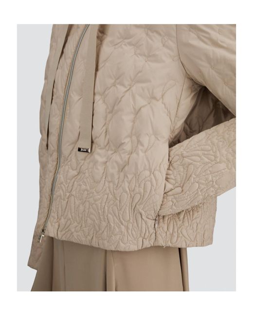 Herno Natural Quilted High-Neck Jacket